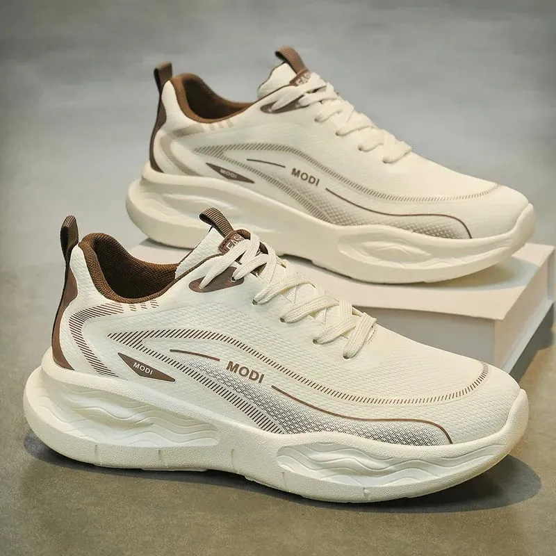 Artificial Leather Men Casual Shoes Breathable Male Lightweight Sneakers Outdoor Spring Walking Comfort Free Shipping — image 5