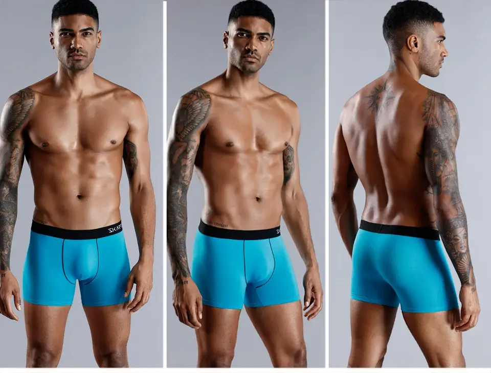 6pcs calcinha masculina de algodão roupa interior sexy para homens cuecas boxer carta eelástica boxers cuecas masculinas shorts — image 4
