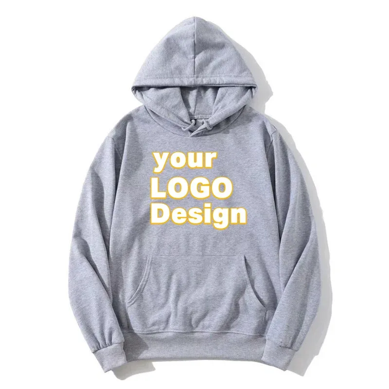 Anpassade huvtröjor DIY Text Logotyp Bildtryck Högkvalitativ Luvtröja Anpassad Sport Casual Sweatshirt Personlig julklapp — image 6