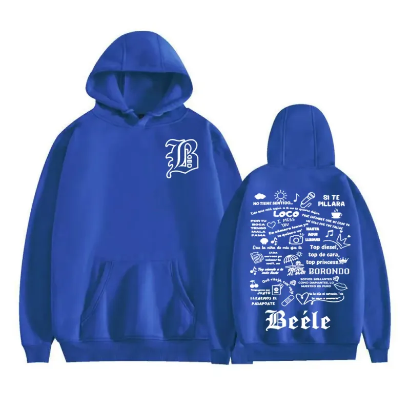 Rapper Beele Borondo Tour 2025 Print Hoodies Men Women Comfort Fleece Long Sleeve Pullovers Harajuku Hip Hop Fashion Sweatshirts — image 12