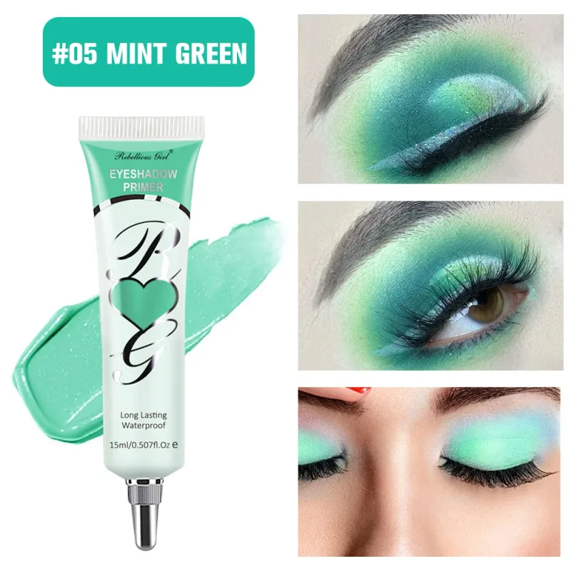 6 Colors Matte Eyeshadow Primer – Crease-Proof Oil-Control Eye Base Long-Lasting Smudge-Resistant Color-Correcting Primer
