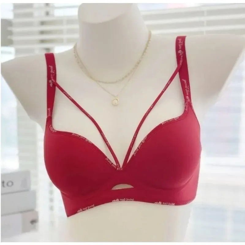 Stylish Leopard Print Seamless Wireless Lingerie Thin Comfortable Gather Small Breast Pretty Breast Shape Casual Wear Soft S-XL — image 2