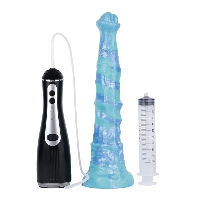Silicone Electric Squirting Fantasy Dildos με βεντούζα Μασάζ προστάτη εκσπερμάτωσης πέους σεξουαλικά παιχνίδια για γυναίκες άνδρες — image 17