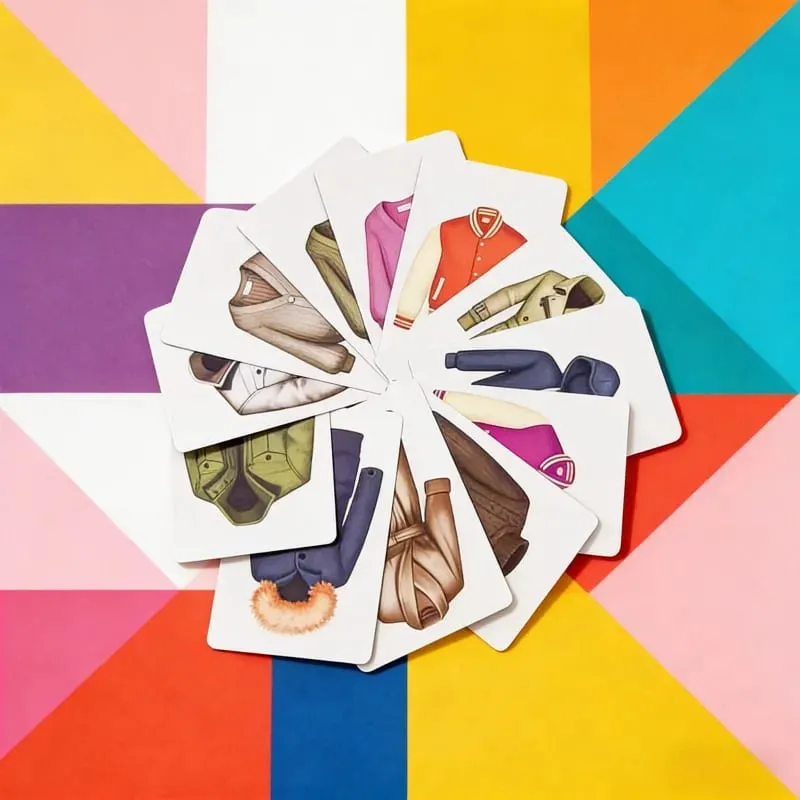 Clothes Matching Game a Multiplayer Casual Board Game Card Game a Fun Tabletop Card Toy for Parties Team Building and Family Interaction with Simple Rules That Are Easy to Learn Circle-Based Competitive Play a Brain-Teasing Stress-Relief Ac — image 4