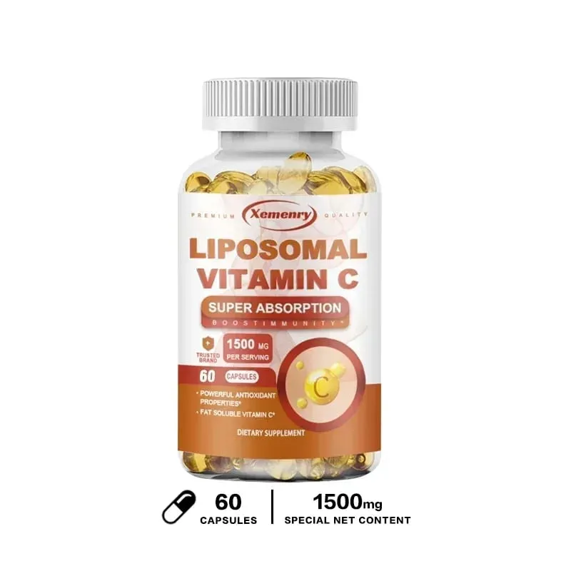Liposomal Vitamin C Capsules - Powerful Antioxidant Promotes Collagen Production Skin Glow Supports Heart Immune Health — image 8