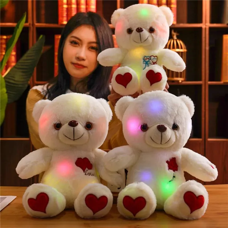 Cute Plush Light Bear Toy Tool Soft Present Birthday Gift Light LED Stuffed Animals Plush Toy Colorful Glowing Festival Gift — image 2