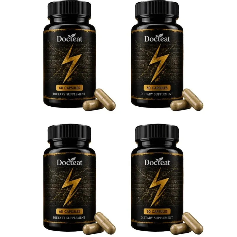 Docteat Men's Energy & Vitality Capsules with B6 D3 Zinc Ashwagandha L-Citrulline Panax Ginseng Daily Support 60 Capsules — image 10