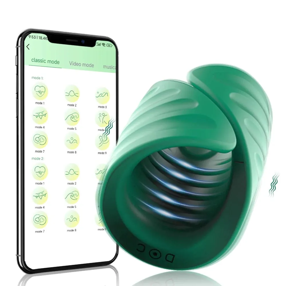 Kablosuz APP Penis Glans Erkek Masturbator Gecikme Eğitmen Glans Stimülatörü Masaj Erkekler Vibratör Erkekler için Seks Oyuncakları Yetişkin Malzemeleri — image 1