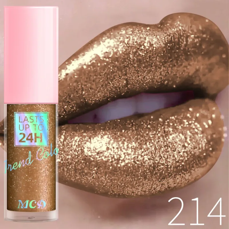 18 Χρώματα Diamonds Glitter Lip Gloss Μεγάλης διάρκειας Αδιάβροχο Υγρό Κραγιόν Pearl Shining Lip Color Sparking Lip Makeup Women — image 18