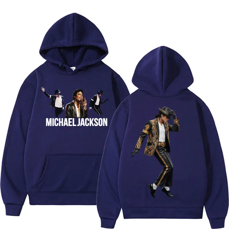 Michael Jackson King of Pop Music Fan Hoodies Men's Casual Fleece Bodywarmer Sweatshirts Fashion High Street Oversized Pullovers — image 8