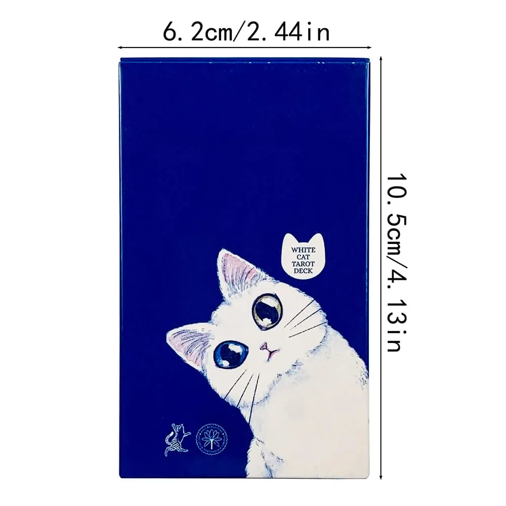 New White Cat Tarot Deck A 78 Cat-Themed Edition Borad Game For Cat Lovers Great For Divination Meditation & Party Games — image 6