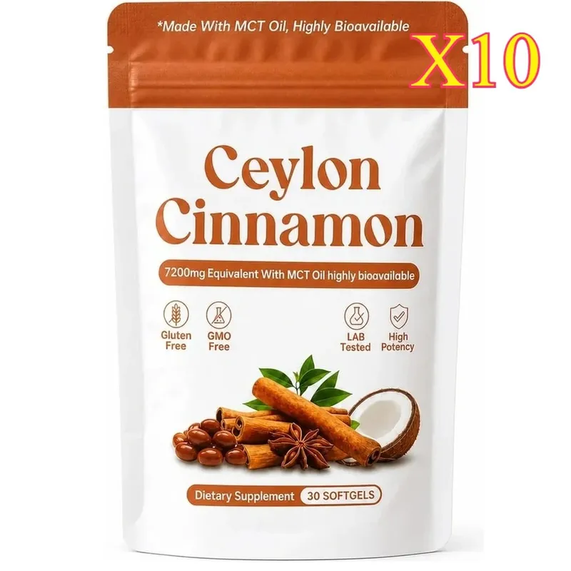 Ceylon Cinnamon Extract Softgels with MCT Oil Antioxidant Support and Metabolism Support Highly Bioavailable 30 Softgels — image 13