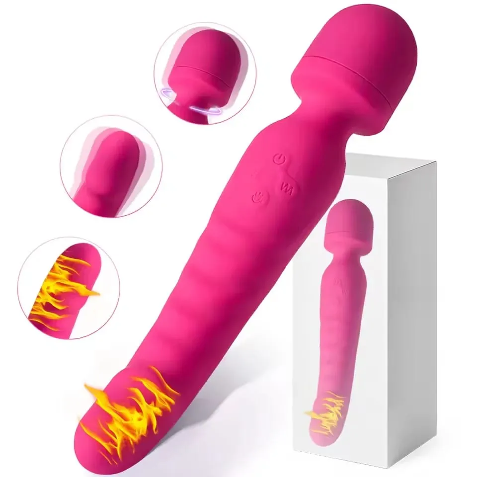 Thrusting Dildo Vibrator Kvinna Kraftfull Vagina Massager AV Magic Wand G Spot Klitoris Stimulator Vuxna Sexleksaker för kvinnor 18+ — image 1