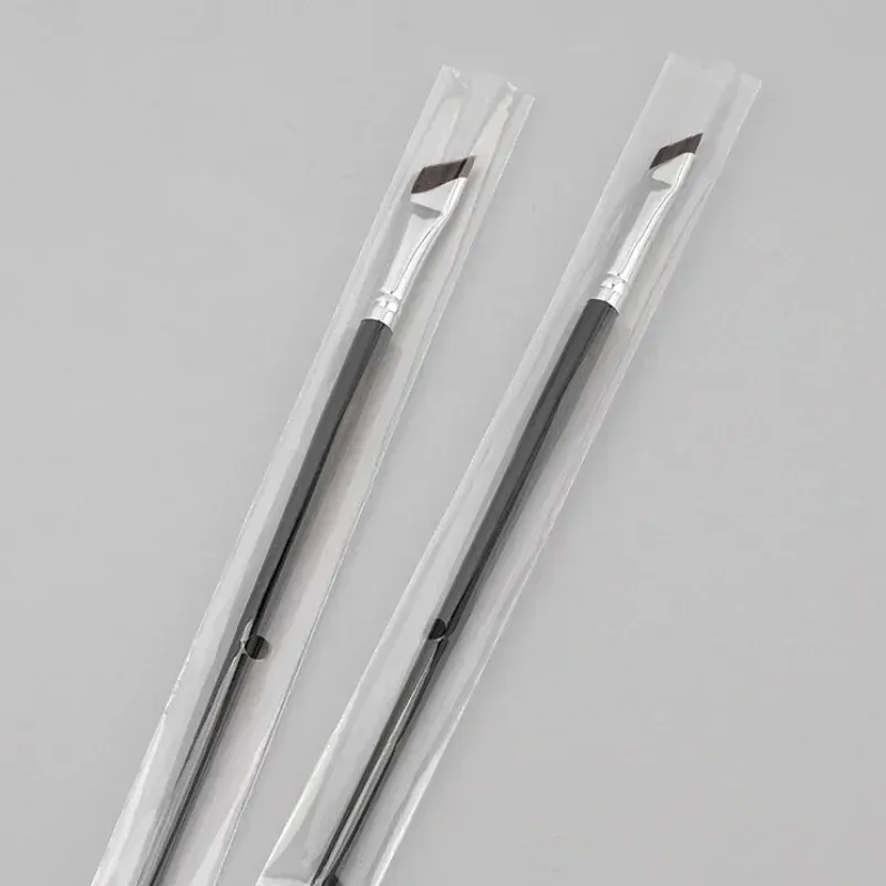 1-16pcs Upgrade Blade Eyeliner Brush Ultra Thin Fine Angle Flat Eyebrow Brush Liner Brow Place Makeup Brush Precise Detail Brush — image 4