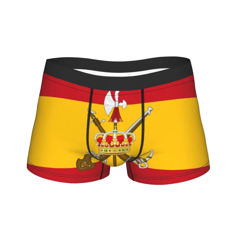 Flag of Spain Plus Emblem Civil Guard Men's Underwear Spanish Boxer Briefs Shorts Panties Funny Soft Underpants for Male S-XXL — image 9
