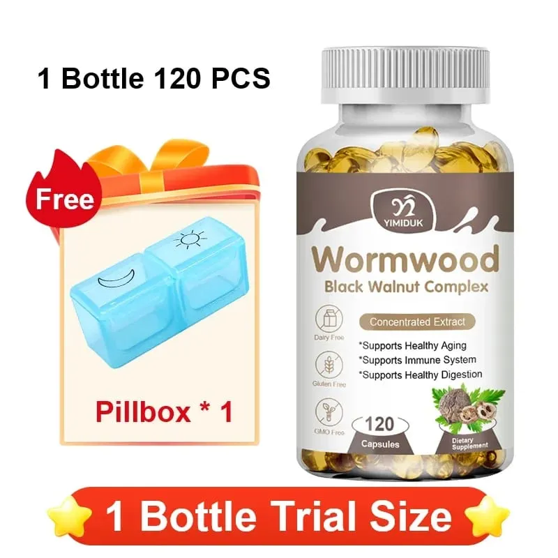 High Potency Parasite Cleanse Capsules Wormwood Black Walnut Supports Intestinal Cleansing Detox & Gut Health for Adults — image 11