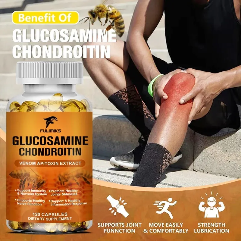 Bee Venom Joint Supplement with Glucosamine Chondroitin & Turmeric Supports Joint Comfort & Bone Health for Adults — image 2