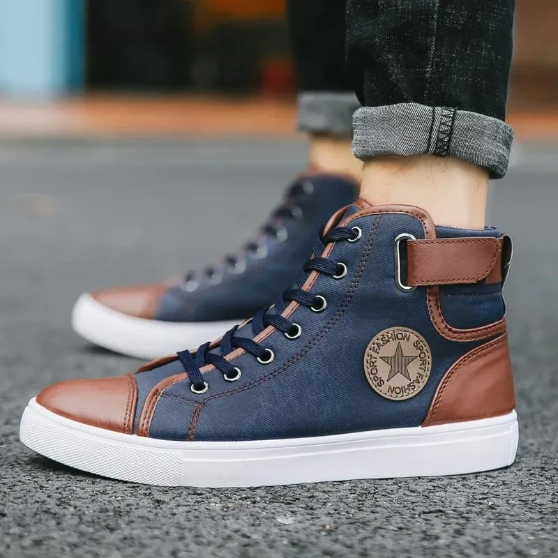Men's High Top Walking Shoes Hot Selling Teenagers Outdoor Leisure Shoes Thick Soled Practical Jogging Large Size 39-46 Sneakers — image 5