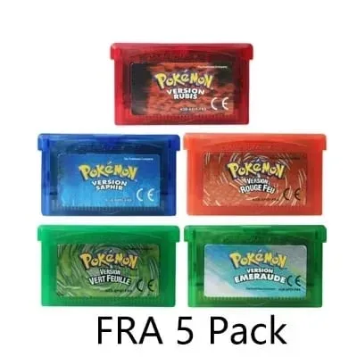 GBA Video Game Cartridge Console Card Pokemon Emerald Ruby FireRed LeafGreen Sapphire Multi-language for GBA/NDS