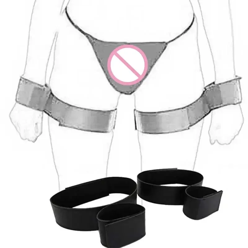 Vuxna par Erotiska BDSM Bondage begränsningar Slav handleder & ankel manschetter Inga vibrator Sexleksaker för kvinnor Män Accessoarer Sex Shop
