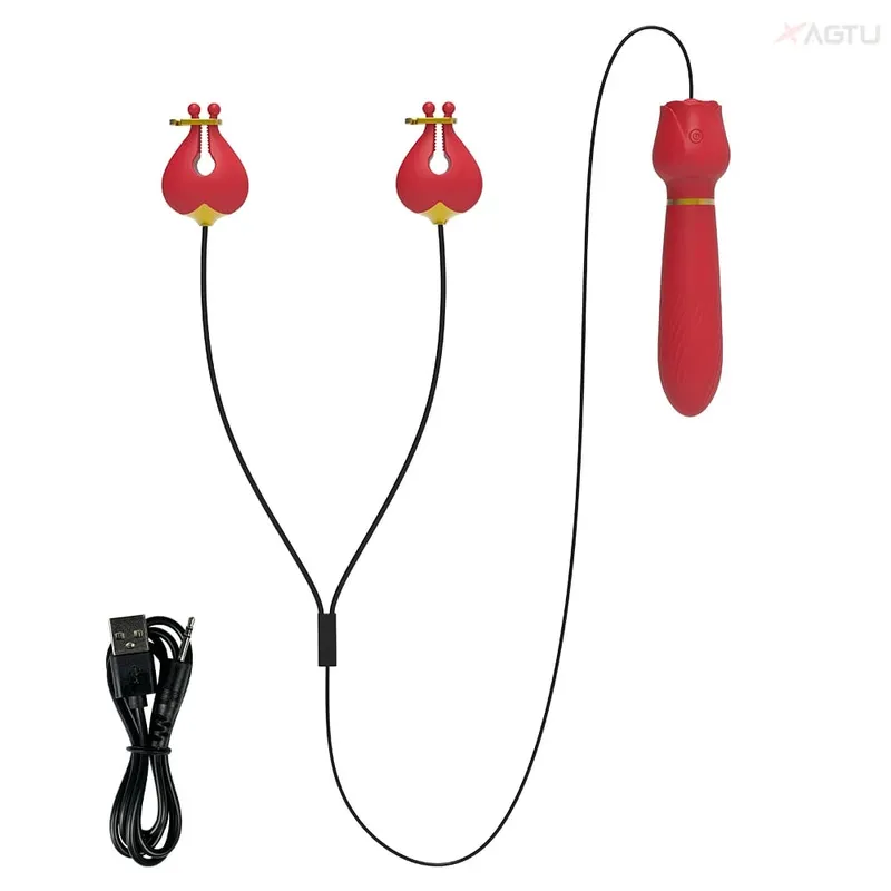 Sexleksaker Bröstvårtor Vibratorklämmor Vibrerande Bröstklämmor Bröstvårtstimulator Penetration Vagina Ägg Sexleksaker för kvinnor Par