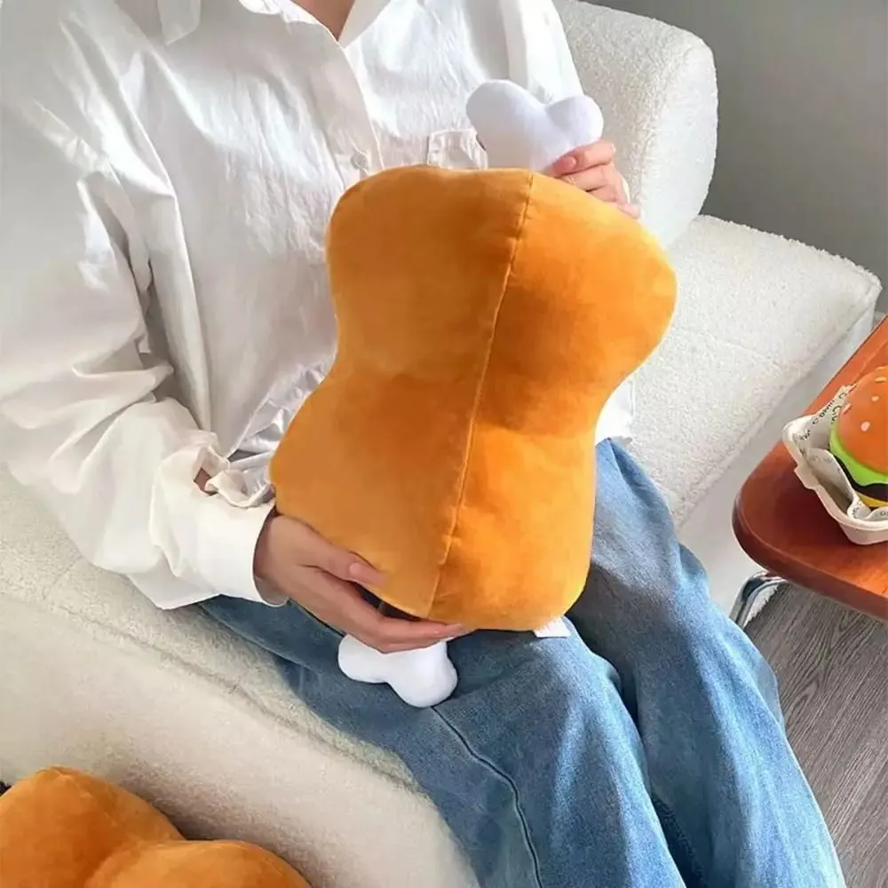 Nyhet 42 cm Simulering Köttbenskudde Tecknad Design Tvättbar kudde Mjuk hypoallergen djurkudde Heminredning — image 3