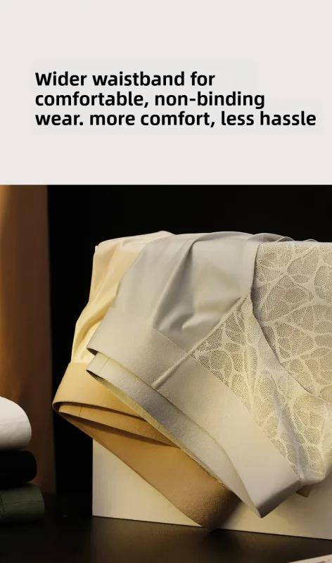 Sem costura jacquard homens triângulo roupa interior de seda gelo fina respirável calcinha de secagem rápida cuecas masculinas sexy u bulge bolsa — image 17