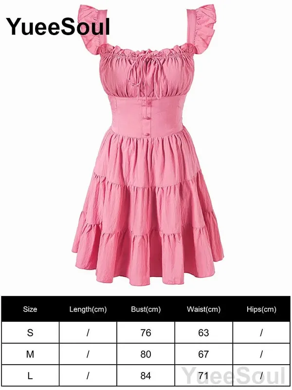 Pink Women's Dress Elegant Evening Birthday Party Female Dresses 2026 Summer New Sweet Cute Y2K Casual High Street Lolita Dress — image 19