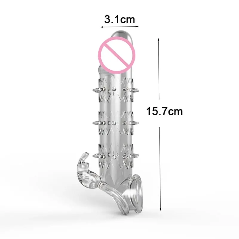 Realistisk Penisförlängning Cock Sleeve Återanvändbar Silikon Penisförstorare Fördröjning Kondomer För Män Dildo Enhancer Sexleksaker Erotisk butik — image 21