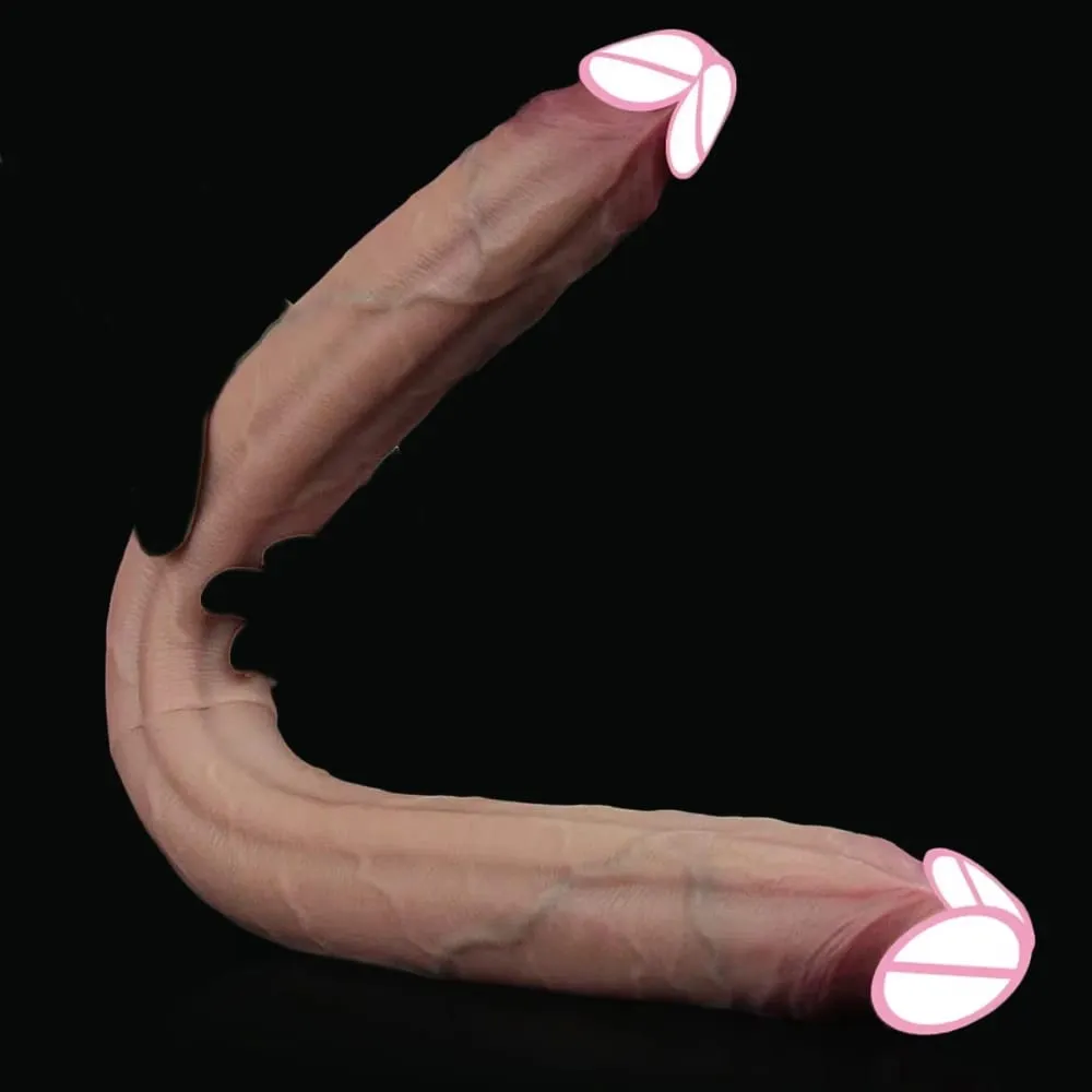 Silicone Double Ended Dildos Super Long Penis Vaginal G-spot Massage Orgasm Lesbian Masturbator anal plug Butt Plug Sex Toys — image 2
