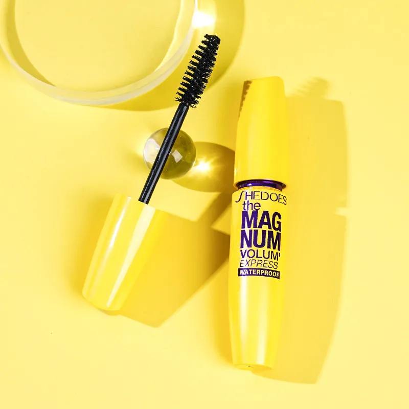 Yellow Mascara Waterproof Lengthening Curling Volumizing Natural Long-Lasting Smudge-Proof Eye Makeup Cosmetics — image 3