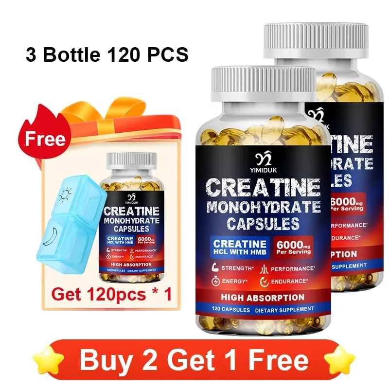 Creatine Monohydrate Supplement with HMB Support Muscle Recovery Boost Cellular Energy Endurance Muscle Fatigue Performance — image 9