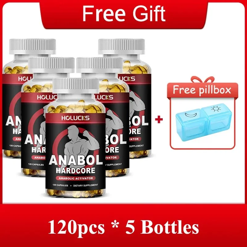 Premium Anabol Muscle Capsules Support Muscle Function Stamina Strength & Steady Body Condition for Regular Athletes — image 9