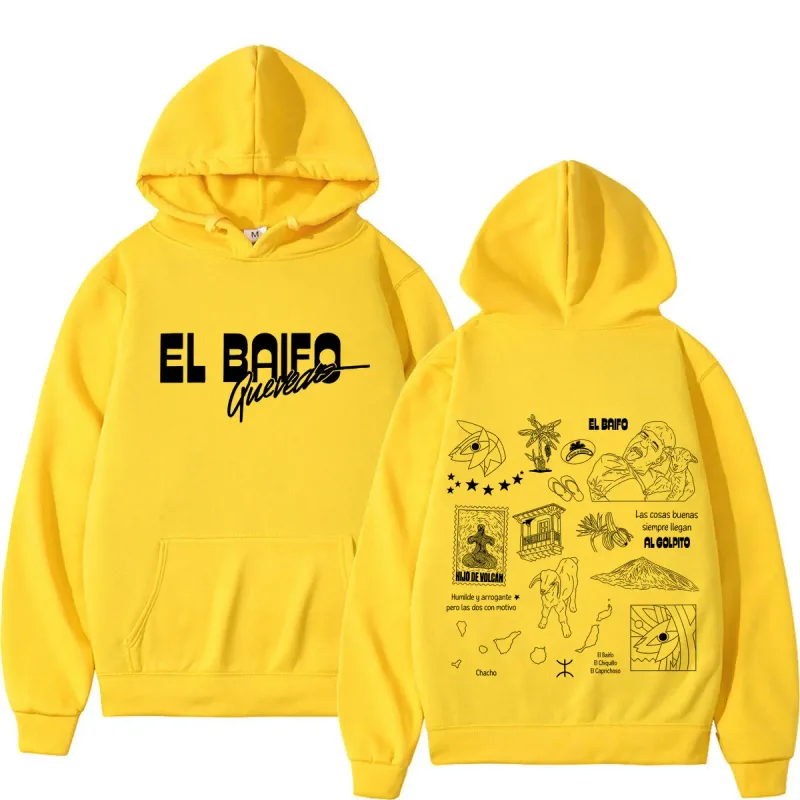 EL BAIFO Album 2026 Tour Graphics Hoodies Men Women Hip-hop Pullover Autumn Winter Loose Casual High Quality Sweatshirts — image 9