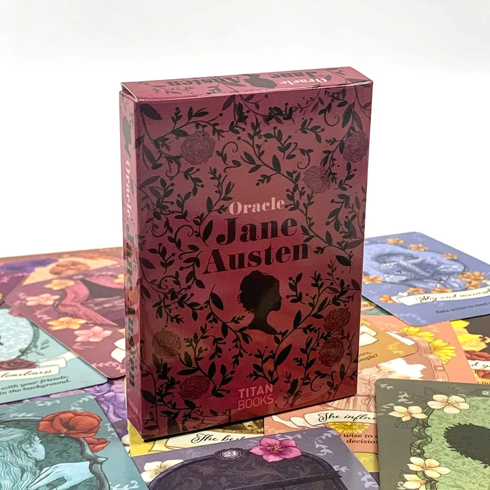 New Jane Austen Oracle Cards 40pcs Vibrant Illustrations Oracle Deck Unique Mystic Designs Perfect For Divination & Gift Giving — image 1