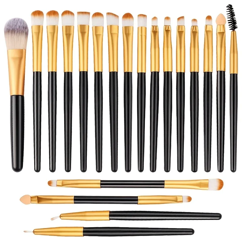 20pcs Eye Makeup Brush Set Portable Soft Makeup Brushes Beauty Tools Foundation Eyeshadow Eyeliner Brush Multi-function Beginner — image 14