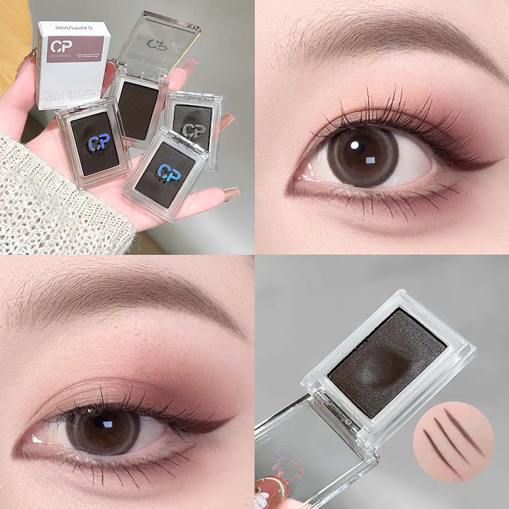 Dark Red Brown Monochrome Eyeshadow Cream Mashed Potato Natural Smudge-Resistant Non-Drying Matte Eye Shadow Waterproof Eyeliner