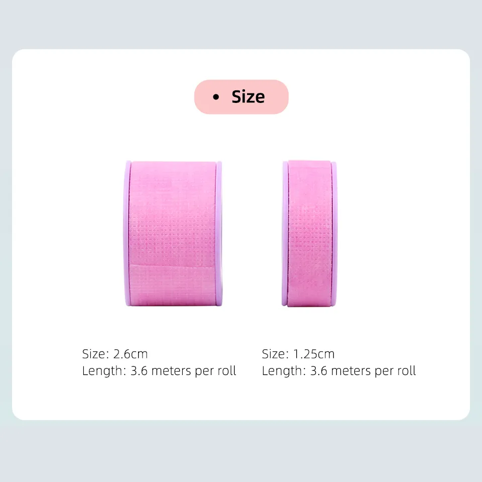 20Rolls/Lot Silicone Gel Tape for Lash Extension Sensitive Skin Multi Use Non-Woven Breathable Under Eye Pad Patches Makeup Tool