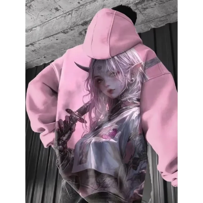 Japansk anime 3d-tryck luvtröja Män Kvinnor Mode Sexig Samurai träningsoverall Fritidskläder Luvtröja Höst Vinterkläder Y2k kappa — image 9