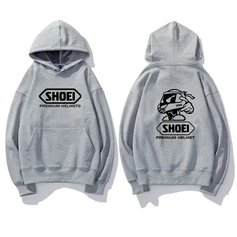 Motorcykelhjälm Tema Grafisk hoodie Unisex Fram Bak Dubbeltryck Biker Dragsko Huvtröja Casual Pullover Topp — image 8