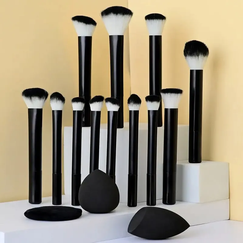 15Pcs Makeup Brushes Set Soft Face Eye Cosmetic Brushes With Beauty Sponge Powder Puff Complete Makeup Tool Kit — image 8