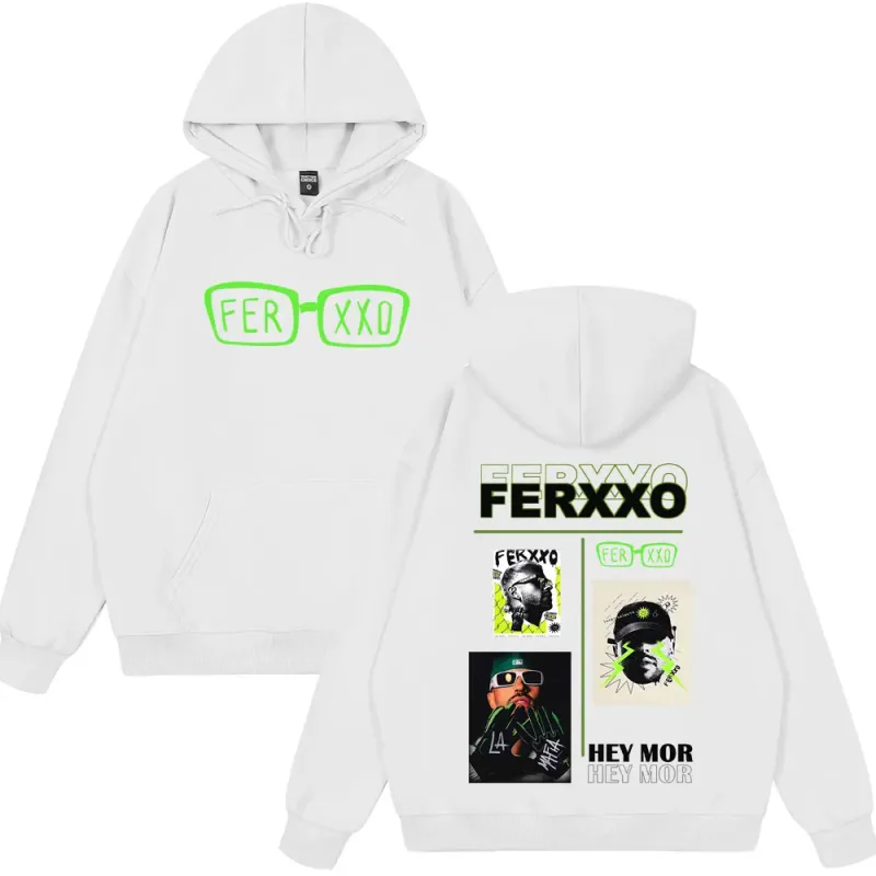 Rapper Feid Ferxxo Tour 2026 Print Hoodie Men Women Fashion Sweatshirts Casual Hip-hop Loose Long Sleeves Oversized Pullover — image 3