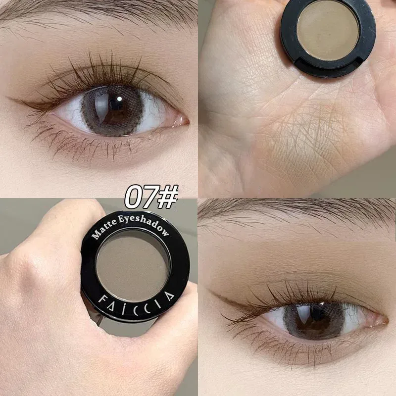 Monochrome Matte Brown Eyeshadow Makeup Waterproof Lasting Shiny Green Eye Makeup Natural Brighten Eyeshadow Highlighter Palette — image 13