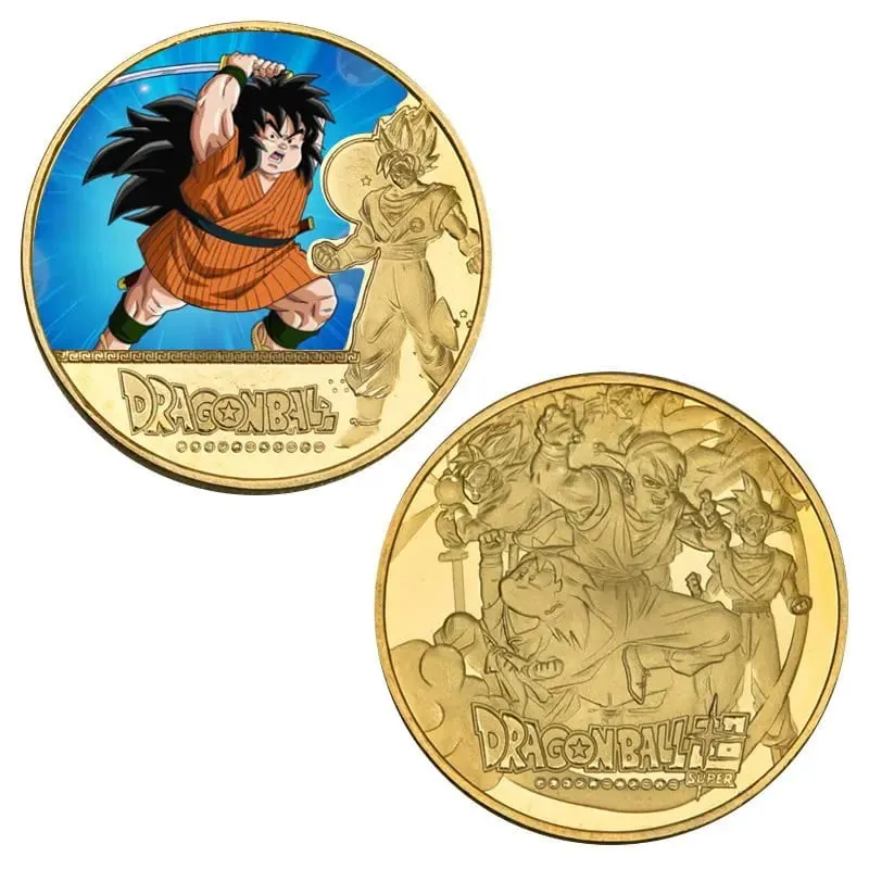 Dragon Ball Banhado A Ouro Moeda de Ouro Son Goku Vegeta Moedas Comemorativas Crianças Clássico Anime Periféricos Coleção Brinquedo Lembrança — image 24