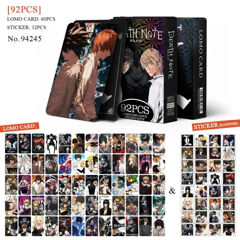 Tarjeta postal de Anime Attack on Titan Lomo, juguete Haikyuu boticario diarios Honkai Star Rail, tarjetas de colección con pegatinas de regalo
