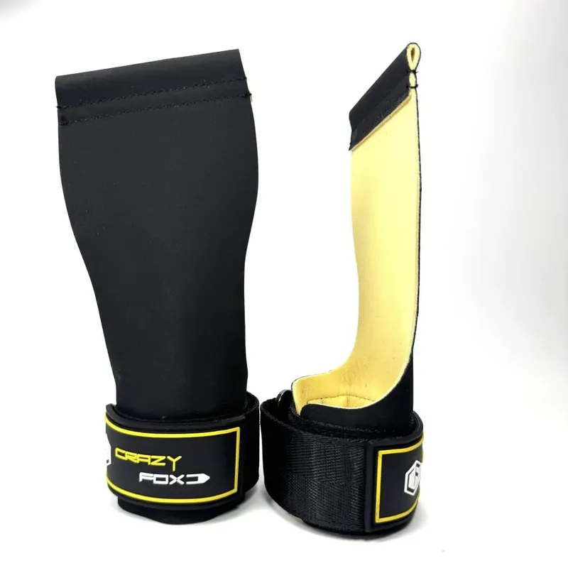 Hypalon giz livre apertos de levantamento de peso cintas resistentes ganchos de levantamento de energia alternativa para deadlift suporte de pulso calleras — image 8