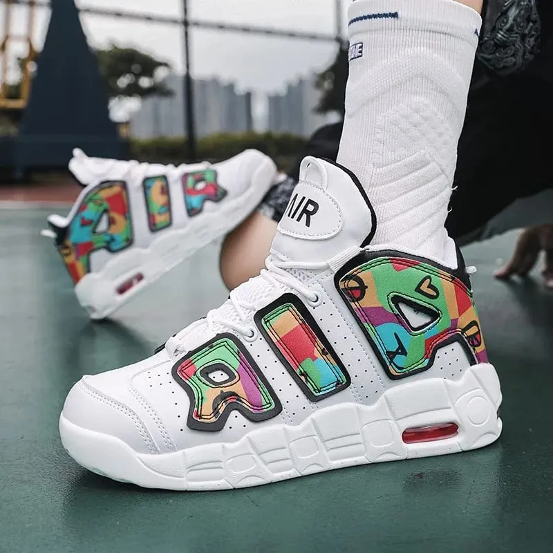 Couple Trend Air Cushion Sneakers 2026 Large Size Light Non-slip Durable Basketball Running Casual Shoes — image 2
