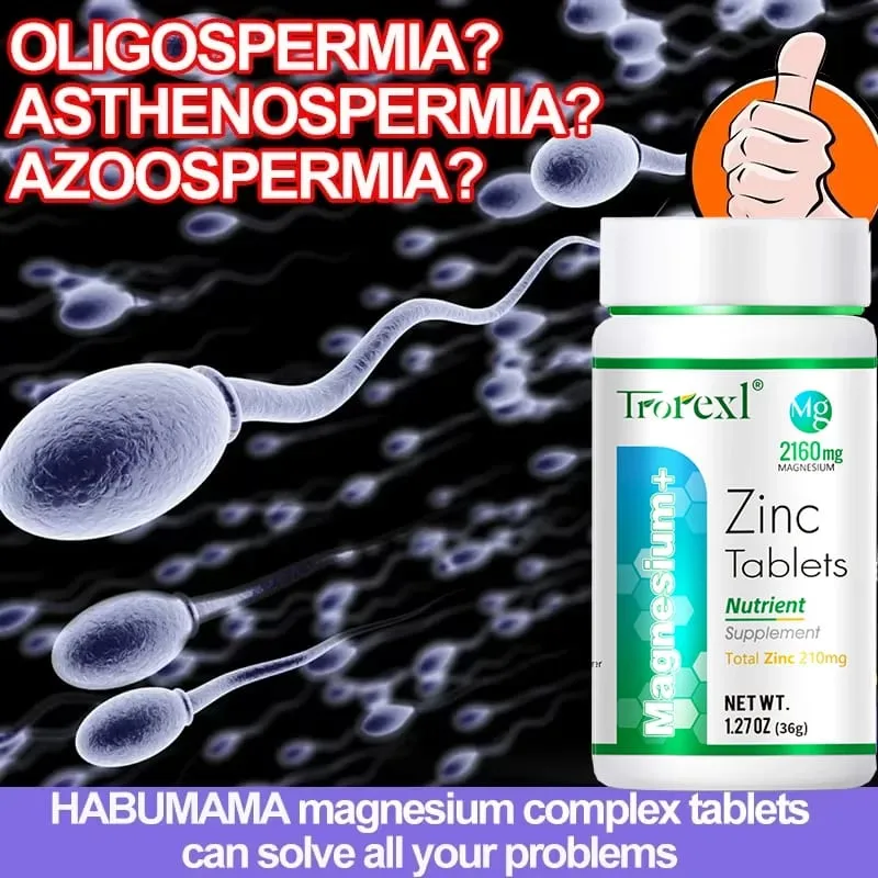 Best Magnesium Zinc Supplement 60 Tablets Increase vitality Immune Health — image 2
