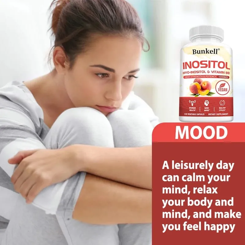 Inositol 1000mg Capsules - Fat Metabolism Liver Health Ovarian Immune System Support Skin Balance & Hair Growth Supplement — image 5
