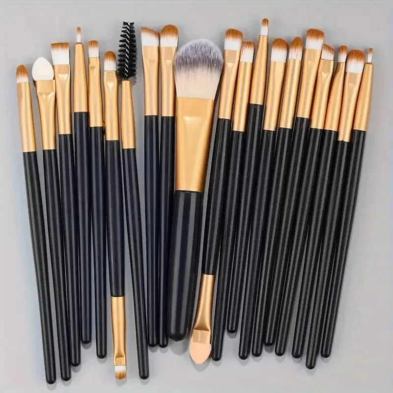 20Pcs Makeup Brushes Set Eyeliner Blending Cheeks Eye Cosmetic Foundation Brush with Makeup Sponge — image 7
